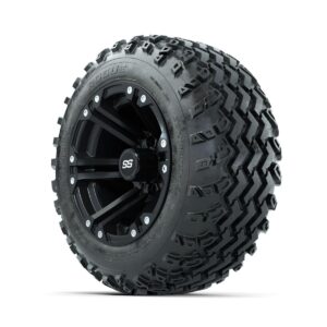 GTW Specter Matte Black 12 in Wheels with 22x11.00-12 Rogue All Terrain Tires   Full Set - Image 3