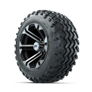 GTW Specter Machined/Black 12 in Wheels with 22x11.00-12 Rogue All Terrain Tires   Full Set - Image 2
