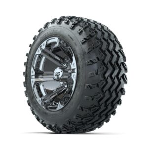 GTW Specter Chrome 12 in Wheels with 22x11.00-12 Rogue All Terrain Tires   Full Set - Image 3