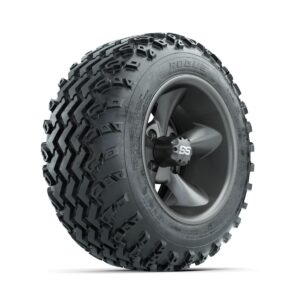 GTW Godfather Matte Grey 12 in Wheels with 22x11.00-12 Rogue All Terrain Tires   Full Set - Image 2