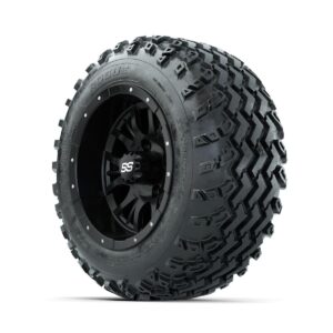 GTW Diesel Matte Black 12 in Wheels with 22x11.00-12 Rogue All Terrain Tires  Full Set - Image 3
