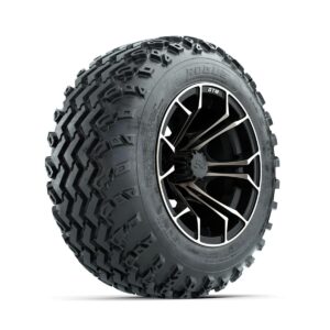 GTW Spyder Bronze/Matte Black 12 in Wheels with 22x11.00-12 Rogue All Terrain Tires Full Set - Image 2