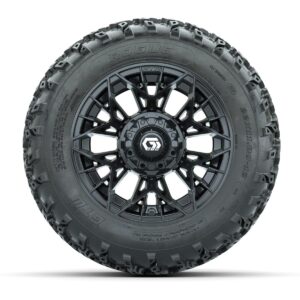 GTW Stellar Black 12 in Wheels with 22x11.00-12 Rogue All Terrain Tires   Full Set - Image 2