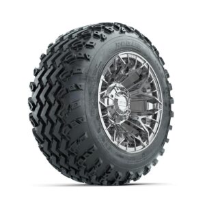 GTW Stellar Chrome 12 in Wheels with 22x11.00-12 Rogue All Terrain Tires   Full Set - Image 3