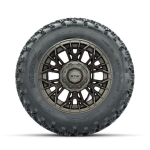 GTW Stellar Matte Bronze 12 in Wheels with 22x11.00-12 Rogue All Terrain Tires   Full Set - Image 3