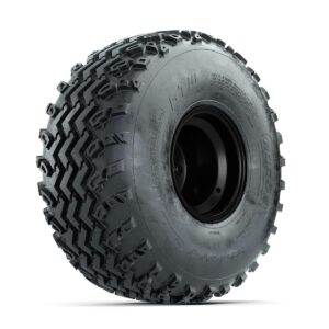 GTW Steel Matte Black 2:5 Offset 8 in Wheels with 22x11.00-8 Rogue All Terrain Tires   Full Set - Image 2