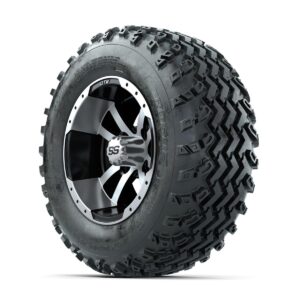 GTW Storm Trooper Machined/Black 12 in Wheels with 23x10.00-12 Rogue All Terrain Tires   Full Set - Image 3