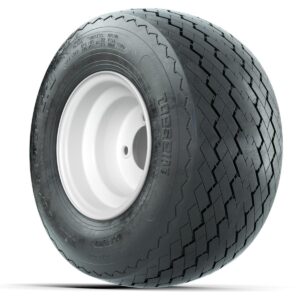 GTW 18x8.5-8 Topspin Plus Tire with White Steel Wheel Assembly - Image 3