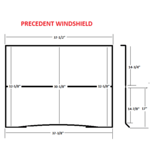 SGC Windshield Tinted Foldable for Club Car Precedent/Tempo/Onward (2004-up) - Image 3