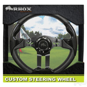 RHOX Steering Wheel, Aviator 5 Black Grip/Black Spokes 13" Diameter - Image 7
