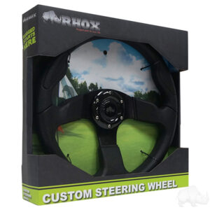 RHOX Steering Wheel, Formula GT Black Grip/Black Spokes 13" Diameter - Image 2
