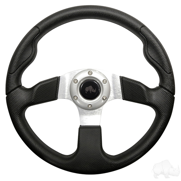 RHOX Formula GT 13″ Golf Cart Steering Wheel – Black/Aluminum