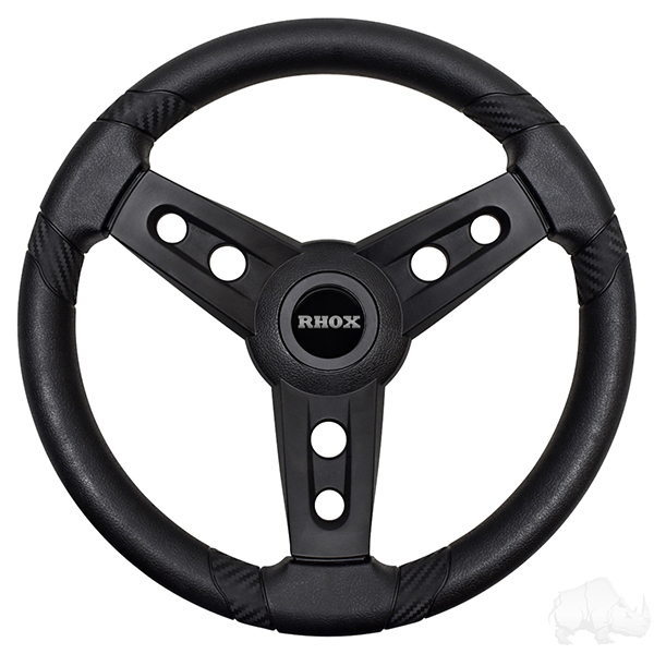 Club Car Lugana Black Steering Wheel