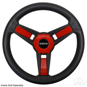 Giazza Steering Wheel, Black, Club Car Tempo, Onward, Precedent Hub - Image 3
