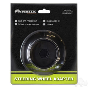 RHOX Steering Wheel Adapter, Satin Black, E-Z-Go, Club Car DS Pre-1984 - Image 3