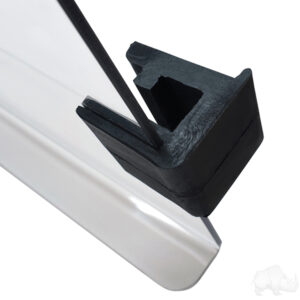 Windshield, Clear 2 Piece, E-Z-Go Express Cowl w/ Standard Top & 3/4" Strut - Image 2