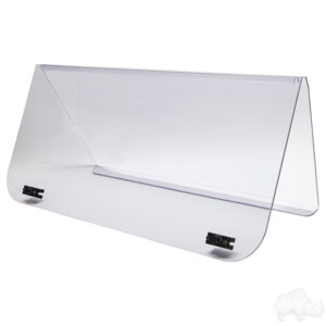 Windshield, 1/4" Impact Modified Clear 2 Piece, Club Car DS 00+ - Image 4