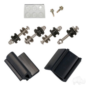 Windshield, 1/4" Impact Modified Clear 2 Piece, Yamaha Drive - Image 2