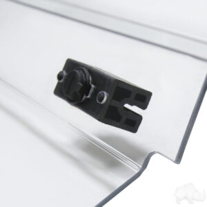 Windshield, Impact Modified Clear 2 Piece, E-Z-Go Express Cowl w/ Standard Top & 3/4" Strut - Image 3