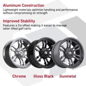 12″ GTW® Shogun Chrome Wheel - Image 4
