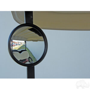 Mirror, Convex Side Mount Rearview, Black - Image 2