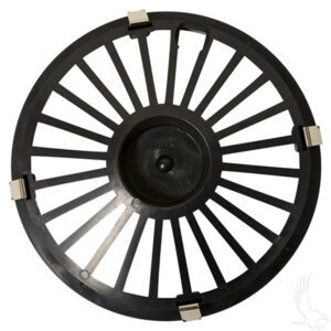 Wheel Cover, 8" Turbine Black/Gold - Image 3