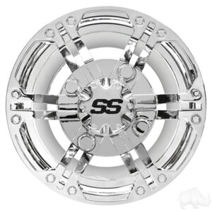 Wheel Cover, SET OF 4, 8" Daytona Chrome - Image 3