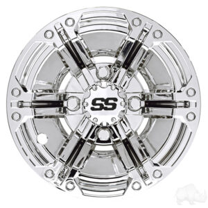 Wheel Cover, SET OF 4, 10" Daytona Chrome - Image 4
