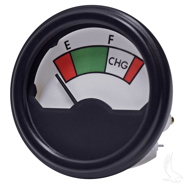 Charge Golf Cart Meter, 36V Round Analog