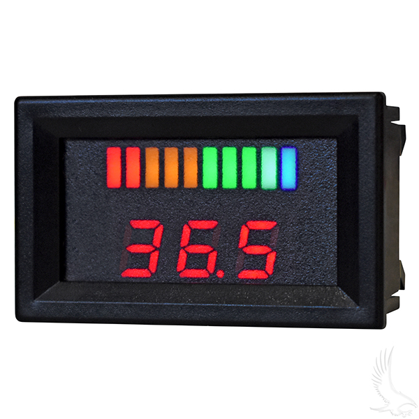 36 Volt Digital Voltage Display Charge Golf Cart Meter