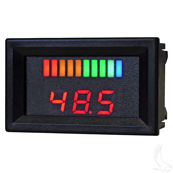 48 Volt Digital Voltage Display Charge Golf Cart Meter 48 Volt Digital Voltage Display Charge Golf Cart Meter