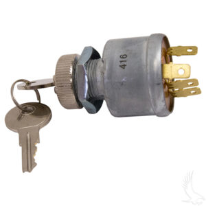 Key Switch, 4 Terminal, E-Z-Go 68+ w/ Factory Lights - Image 2