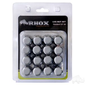 Lug Nut, BOX OF 16, Chrome Closed End Standard 1/2"-20, OD 3/4" - Image 2