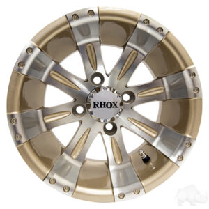 RHOX Vegas, Machined w/Pearl w/ Center Cap, 12x7 ET-25 - Image 3