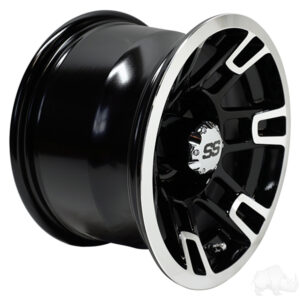 RHOX RX390, Machined Gloss Black, 12x7 ET-25 - Image 3