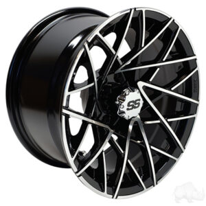 RHOX RX394, Machined Gloss Black, 14x7 ET-25 - Image 2