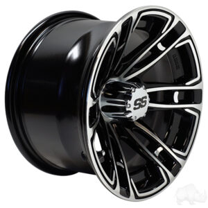 RHOX RX396, Machined Gloss Black, 12x7 ET-25 - Image 2