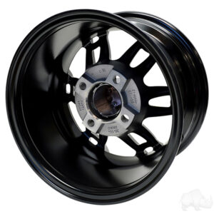 RHOX RX396, Machined Gloss Black, 12x7 ET-25 - Image 4