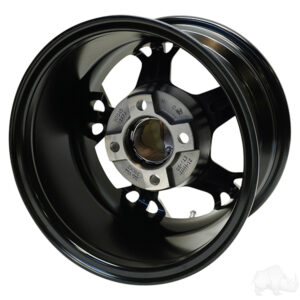 RHOX RX399, Machined Gloss Black, 12x7 ET-25 - Image 2