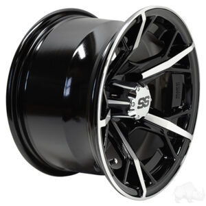 RHOX RX399, Machined Gloss Black, 12x7 ET-25 - Image 3