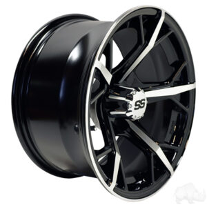 RHOX RX400, Machined Gloss Black, 14x7 ET-25 - Image 2
