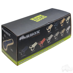 RHOX Arm Rest with Cup Holder Set, White and Blue - Image 2