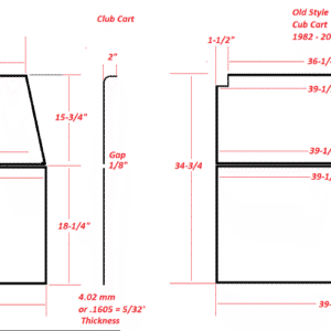 MOAB Windshield Tinted Foldable for Club Car DS (1982-2000.5) - Image 2
