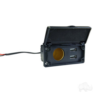Power Center, 12 Volt Outlet with Dual USB Ports - Image 2