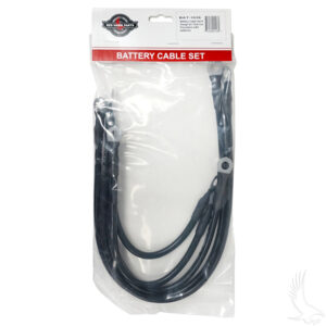 Battery Cable SET, Includes (2) 21" (2) 12" (1) 9" 6 gauge, Club Car Tempo, Onward, Prec w/ 8V Batt - Image 2