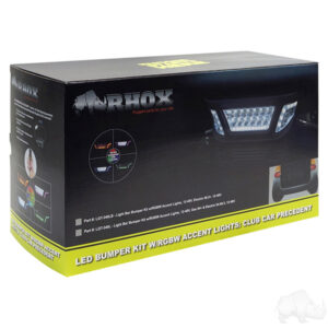 RHOX LED Light Bar Bumper Kit w/ Multi Color LED, Club Car Precedent Gas 04+ & Electric 04-08.5 - Image 3