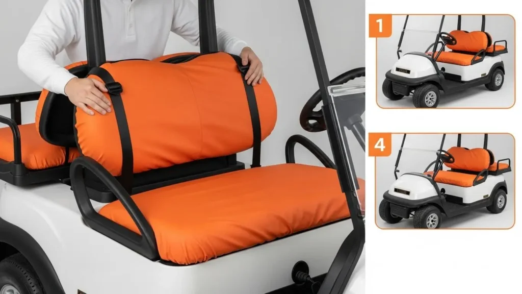 Step Seat Cover Installation For Front And Rear Seats