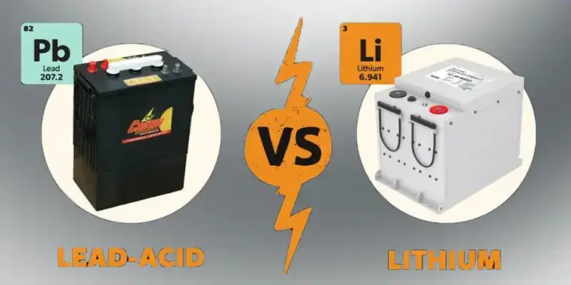 Electric Cart Lead Acid AGM Lithium Ion