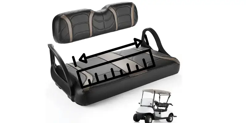 glof cart seat cover Measuring Depth and Backrest