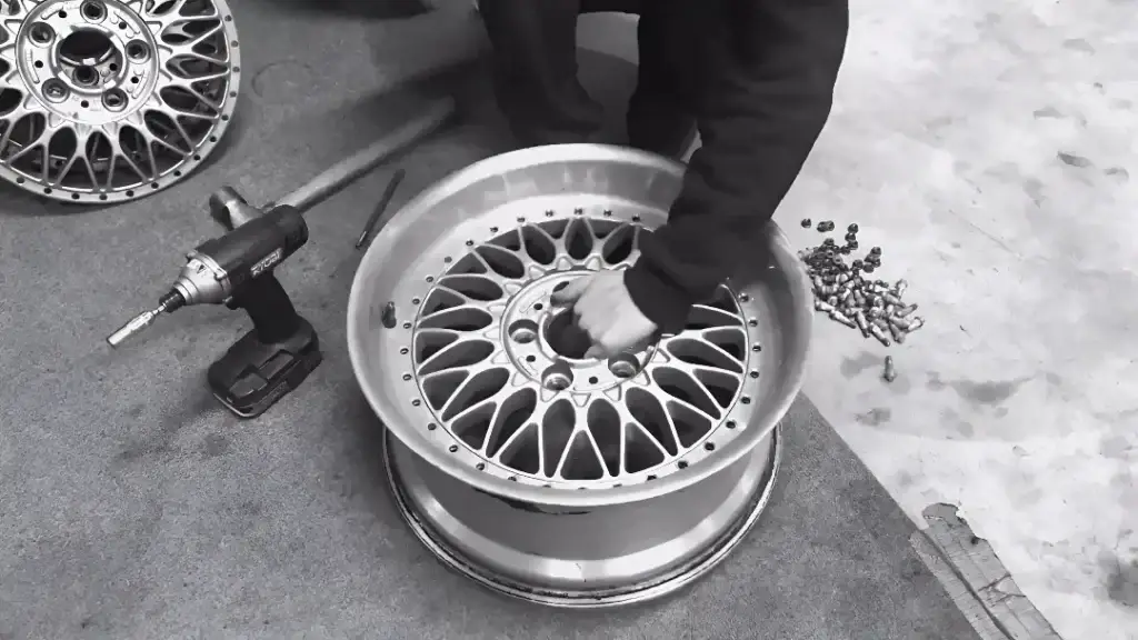 Fix Curb Rash on Golf Cart Rim